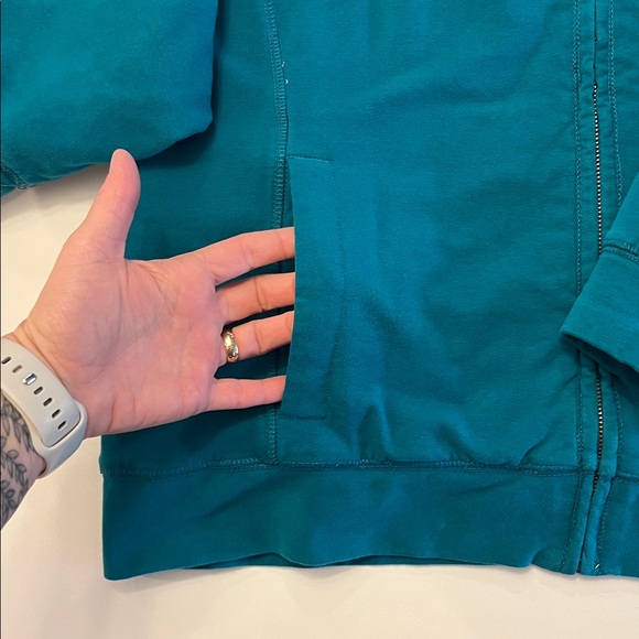 LLBean Sherpa-Lined Hoodie Zip L - Picture 2 of 7